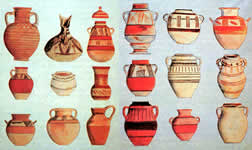 Vasos de cerámica de Carthago
