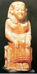 Figura de diosa tallada en marfil. II milenio a. de C.